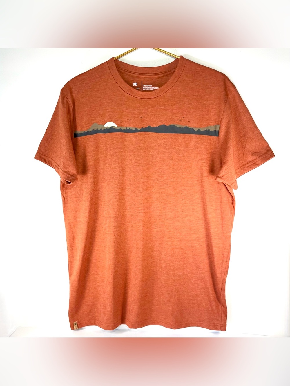 Tentree Men’s Coastal Classic T-Shirt Size L Coastal Sunset Graphic Crew Neck